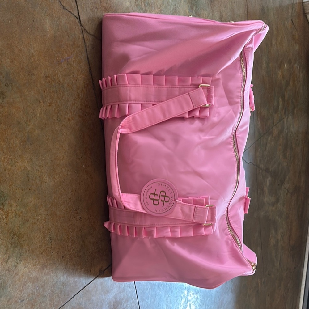 Simply Southern Pink Travel Bag with Soft Structure